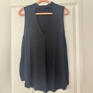 Express No Sleeve Black Shirt Size Large